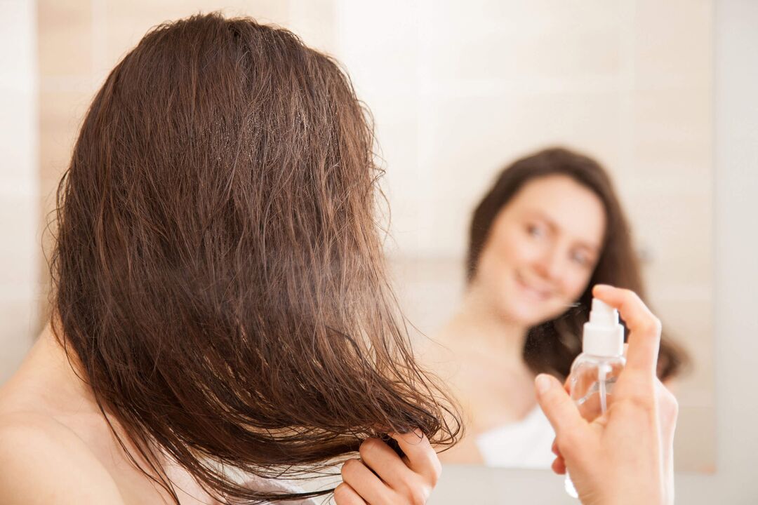 Spruzzo verdexedil dalla perdita di capelli